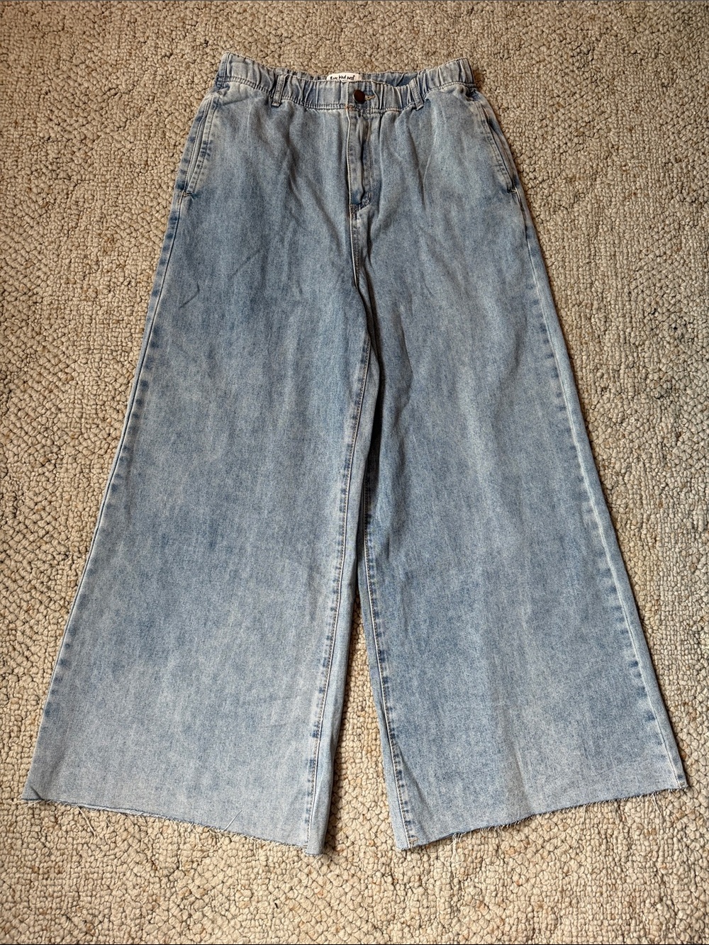 Three Bird Nest Light Wash Wide Leg Jeans